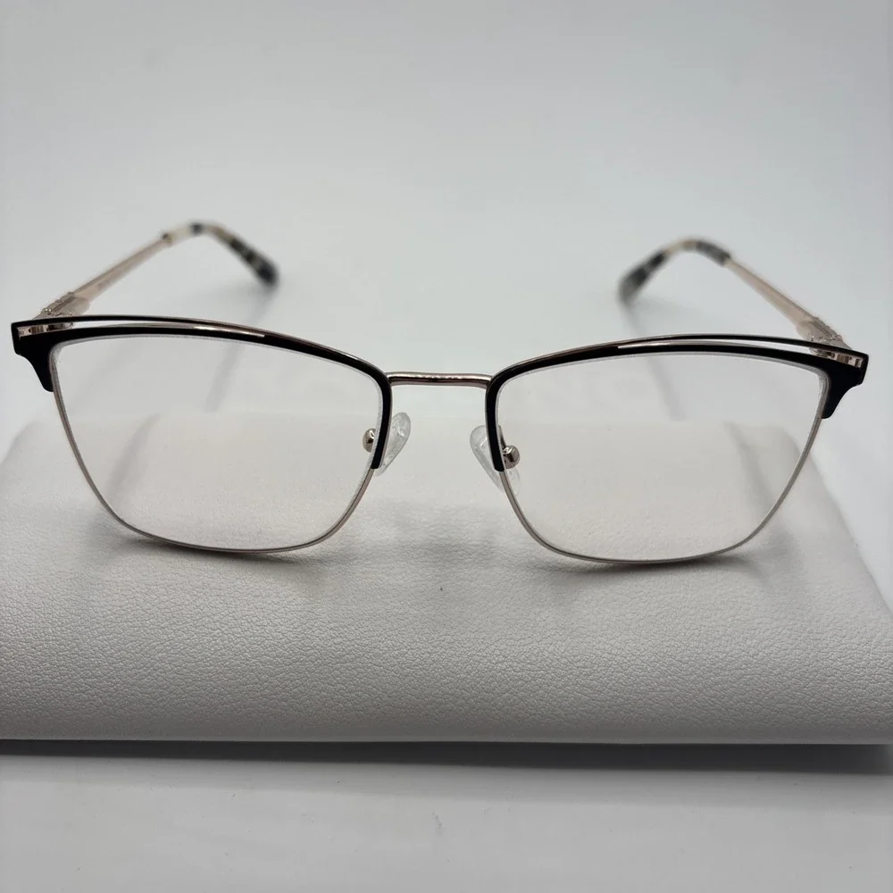 Marie Claire Women's 6346 Black/Gold Eyeglasses Frames Size 54-17-140mm #C190